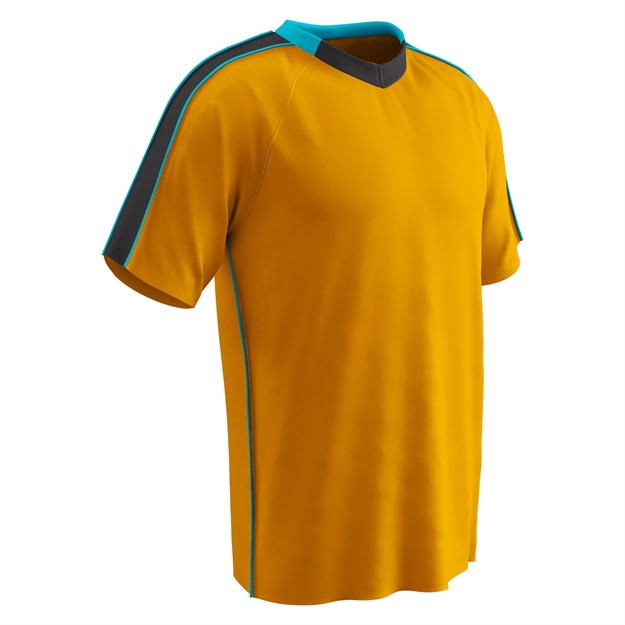 Picture of Champro Adult Mark Soccer Jersey Neo Orange Neo Blue Blk LG