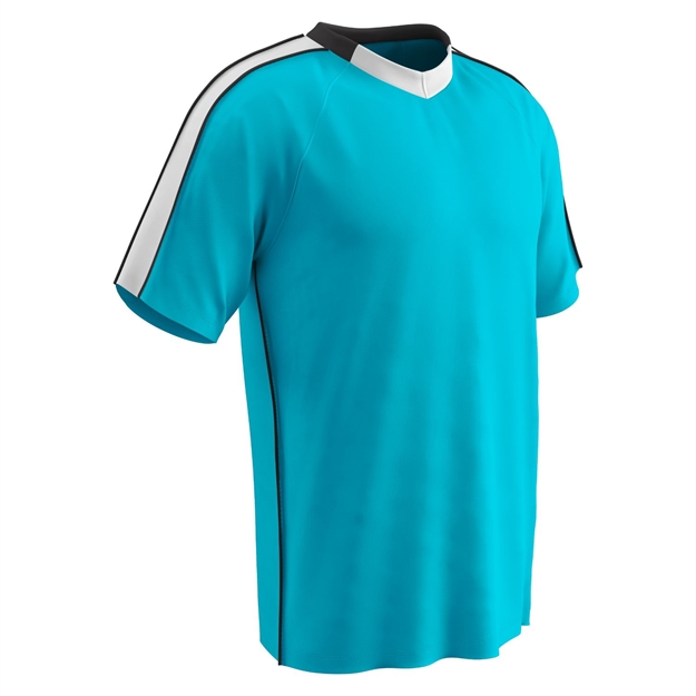 Picture of Champro Adult Mark Soccer Jersey Neon Blue White Black XL