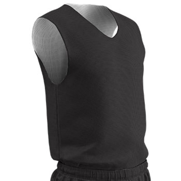 Picture of Champro Adult Poly Reversible Basketball Jersey Blk Wht LG