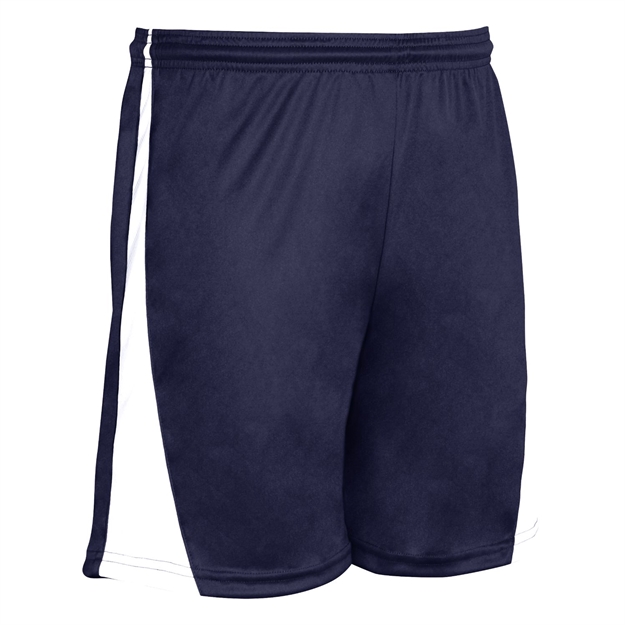 Picture of Champro Adult Sweeper Soccer Shorts Navy White Large