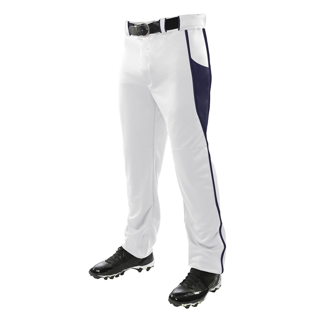 Picture of Champro Adult Triple Crown Baseball Pant White Navy 3Xl