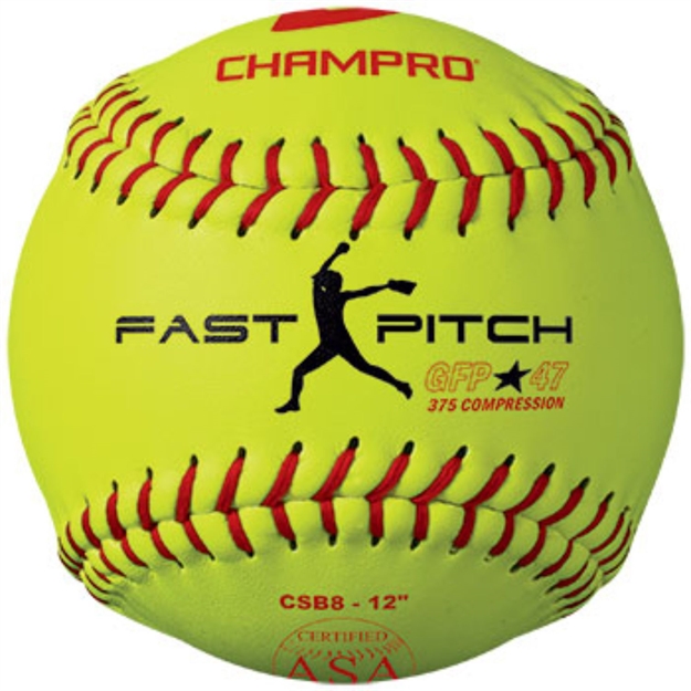 Picture of Champro Asa 12 IN Fast Pitch Durahide Cover Softball Dozen