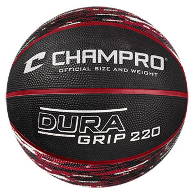 Picture of Champro Dura Grip 220 Official Size Basketball Camo Scarlet