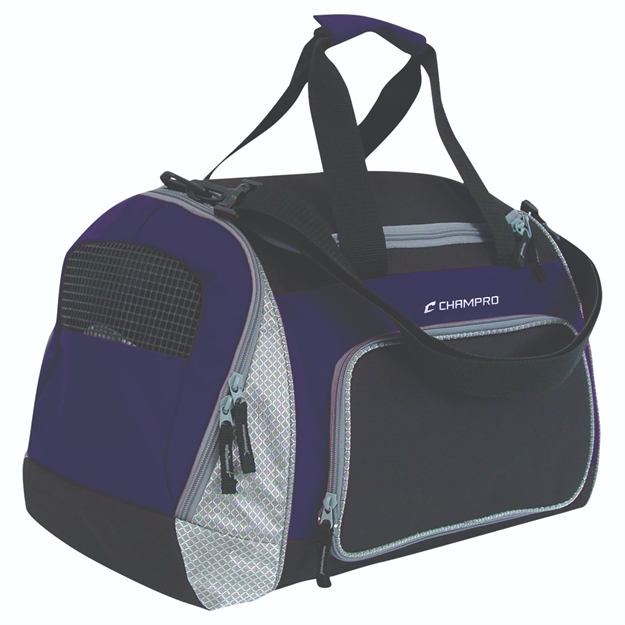 Picture of Champro Pro Plus Gear Bag 24 IN X 14 IN X 12 IN Black Purple