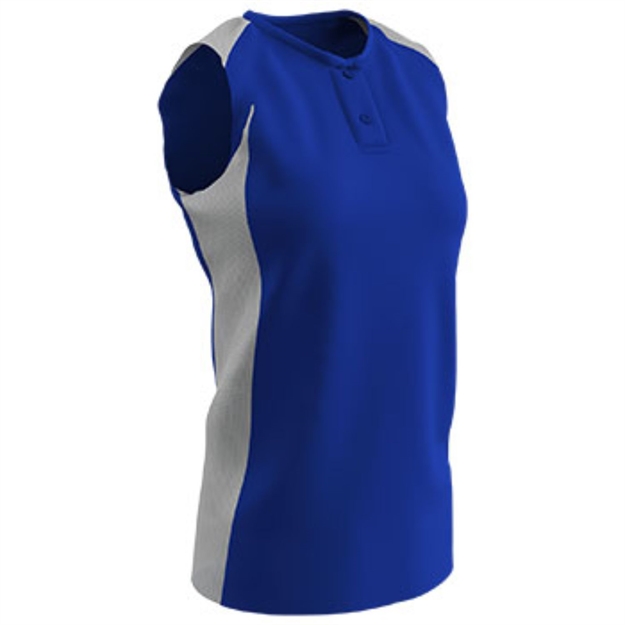 Picture of Champro Womens Diamond Active Jersey Royal Blue White Small