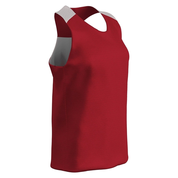 Picture of Champro Womens Middie Lacrosse Pinnie Scarlet White 2Xl