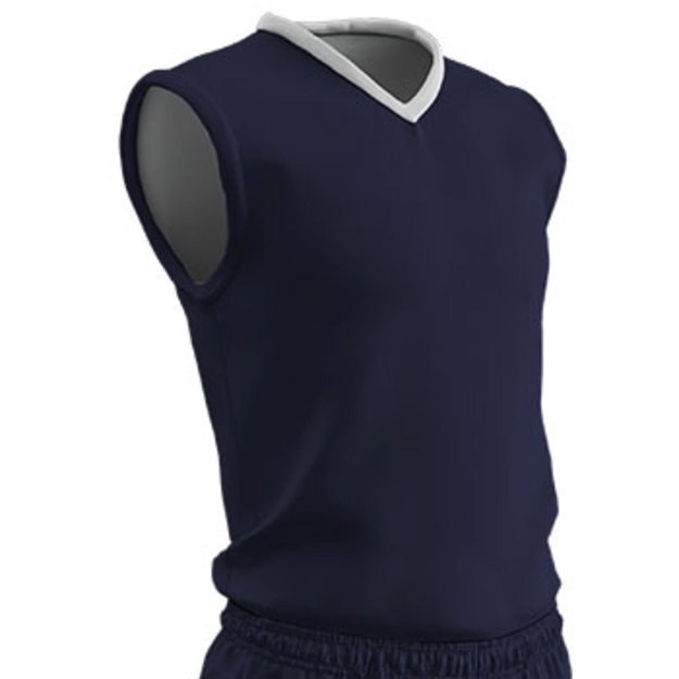 Picture of Champro Youth Clutch Basketball Jersey Navy White Large