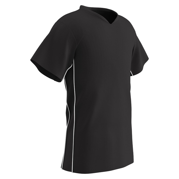 Picture of Champro Youth Header Soccer Jersey Black Black White Medium