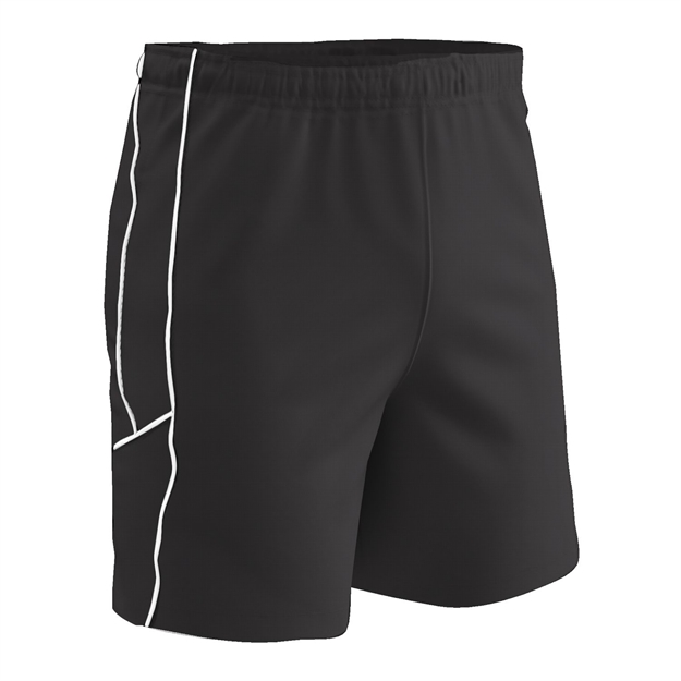 Picture of Champro Youth Header Soccer Short Black Black White Xsmall