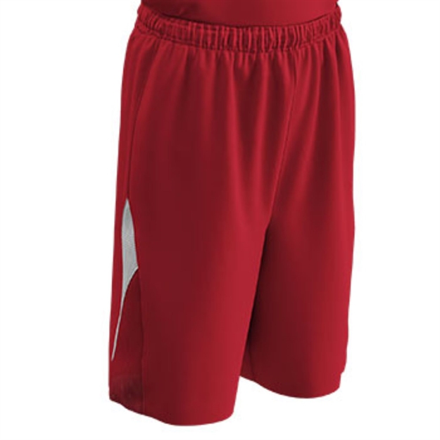 Picture of Champro Youth Pivot Basketball Short Scarlet White Large