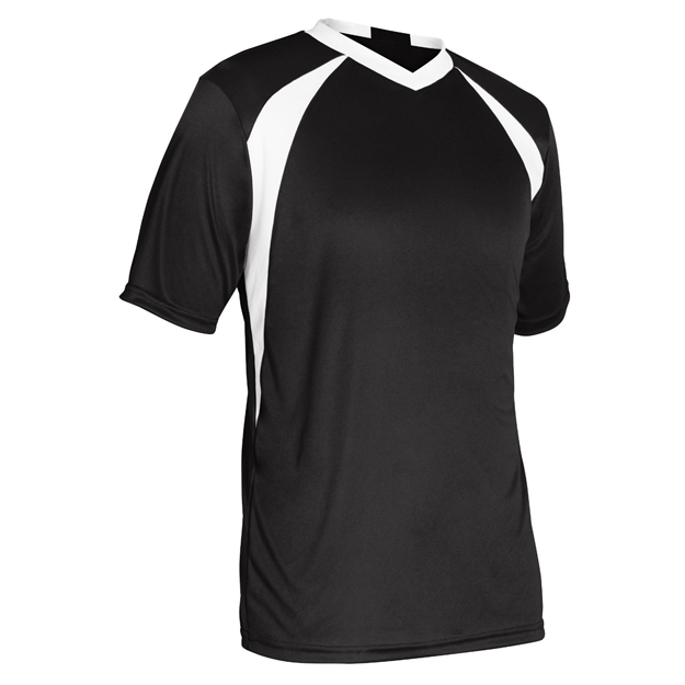 Picture of Champro Youth Sweeper Soccer Jersey Black White Small