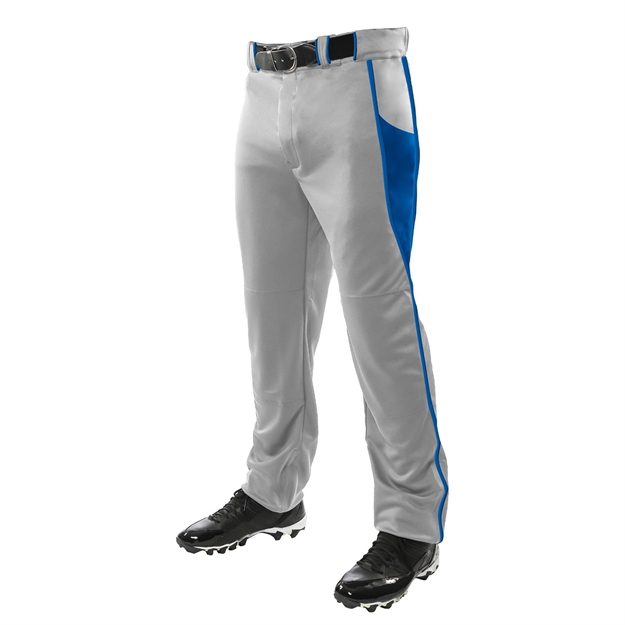 Picture of Champro Youth Triple Crown Baseball Pant Grey Royal Blue SM
