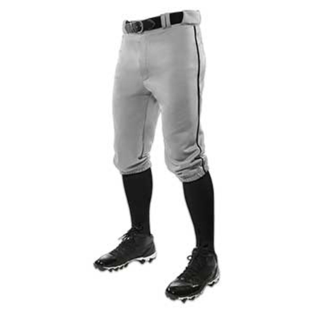 Picture of Champro Youth Triple Crown Knicker With Pipe Grey Black XS