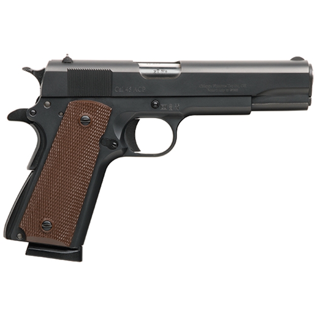 Picture of Charles Daly 1911 45Acp 5 Blk Brown Checkered Grips 440112 805380094213
