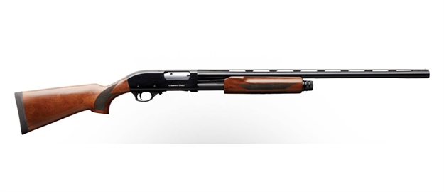 Picture of Charles Daly 930199 301  12 Gauge 3" 4+1 28" Vent Rib Blued  Barrel, Black Anodized Aluminum Receiver, Checkered Gloss Wood Stock & Forend, Auto Ejection,  Includes 3 Choke Tubes 930.199