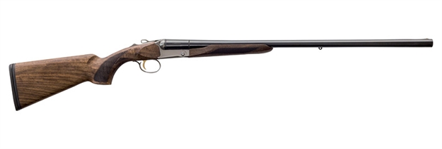 Picture of Charles Daly 930355 512 Superior Full Size 12 Gauge Break Open 3" 2Rd 28" Gloss Blued Side BY Side Barrel, Silver Steel Receiver, Fixed Oiled Walnut Stock, Rem Choke Tube System 930.355
