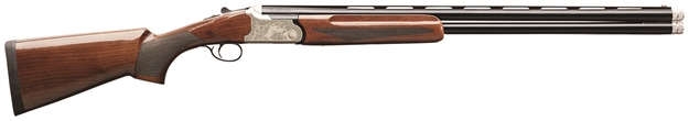 Picture of  Charles Daly 930331 202A  Compact 20 Gauge Break Open 3" 2Rd 26" Blued Over/Under Vent Rib Barrel, Engraved Silver Aluminum Receiver, Fixed Walnut Stock, Right Hand