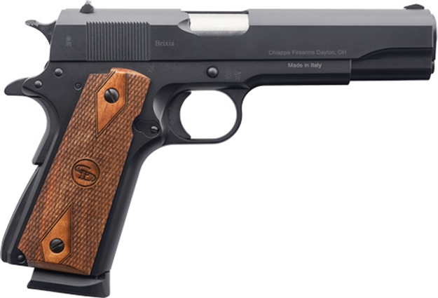 Picture of Charles Daly 440169 1911 Field Full Size 9Mm Luger 10+1 5" Stainless Steel Barrel, Black Steel Serrated Slide & Frame W/Beavertail, Walnut Diamond Checkered Grip, Right Hand 440.169 8053800946308