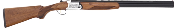 Picture of  Chiappa Firearms 930379 202Ae  20 Gauge Break Open 3" 2 26" Black Chrome Lined Vent Rib Barrel, Nickel-Plated Engraved Aluminum Receiver, Fixed Walnut Stock 8053800947312