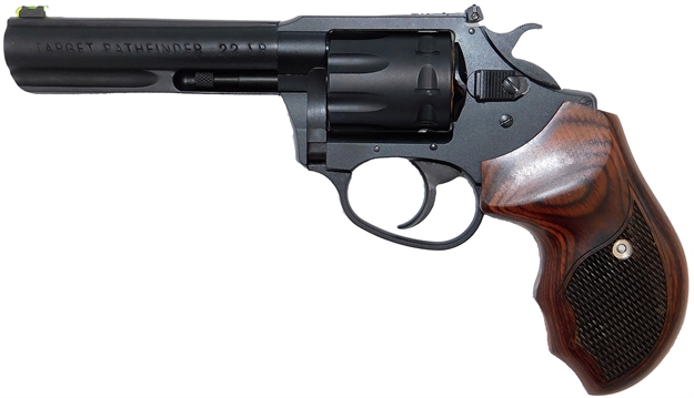 Picture of  Charter Arms 12243 Pathfinder Target Lite 22 LR 8Rd 4.20" Black Frame W/Rosewood Grip 678958122435