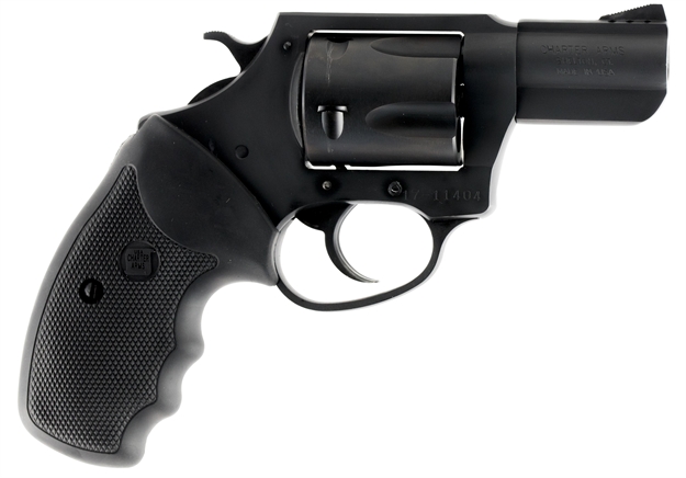 Picture of  Charter Arms 13520 Mag Pug  Large 357 Mag, 5 Shot 2.20" Black Ported Steel Barrel, Black Steel Cylinder & Frame W/Black Finger Grooved Rubber Grip 678958135206