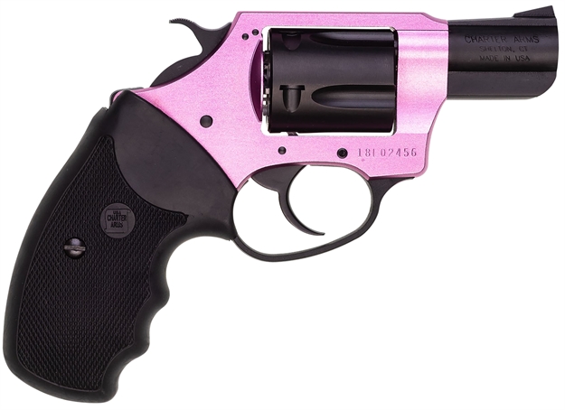 Picture of  Charter Arms 53835 Pink Lady  38 Special 5Rd 2" Black Steel Barrel, Black Cylinder, Black/Pink Aluminum Frame, Black Rubber Grip, Exposed Hammer