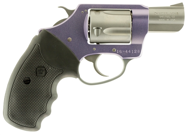 Picture of  Charter Arms 53840 Undercover Lite Lavender Lady Small 38 Special 5Rd 2" Stainless Steel Barrel & Cylinder, Lavender Aluminum Frame, Black Finger Grooved Rubber Grip, Exposed Hammer 678958538403