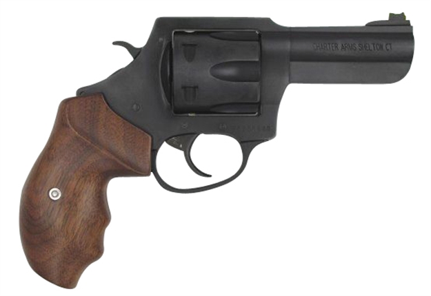 Picture of Charter Arms The Professional Iii Revolver, 357 Mag, 6 Shot, Blacknitride, Wooden Grips, Litepipe, Adjustable Sights, 4.2" Barrel 63546