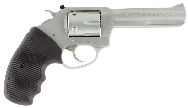 Picture of  Charter Arms 72242 Pathfinder Target 22 Lr, 8 Shot 4.20" Matte Stainless Steel Barrel & Cylinder, Anodized Aluminum Frame W/Black Finger Grooved Rubber Grip, Exposed Hammer 678958722420