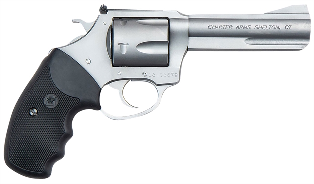 Picture of  Charter Arms 73546 Professional VI Extra Large, 357 Mag 6 Shot 4.20" Matte Stainless Steel Barrel, Cylinder & Frame W/Wood Grip, Exposed Hammer