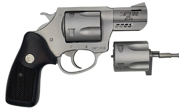 Picture of  Charter Arms 73920 Mag Pug & Pitbull  38 Special 357 Mag 9Mm 5 Shot 2.2" Stainless Steel Classic Walnut Wood Grip
