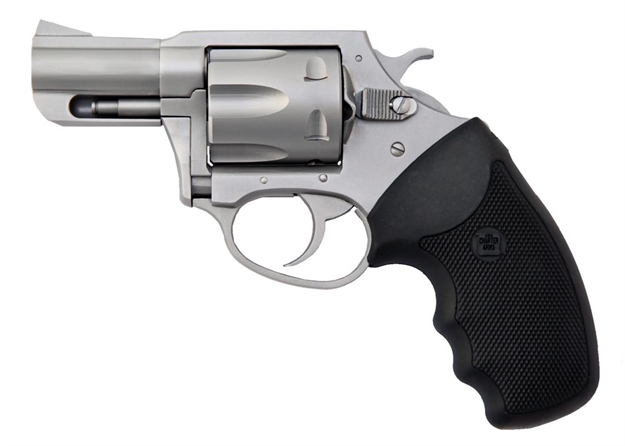 Picture of  Charter Arms 74020 Pitbull  Large 40 S&W 5 Shot 2.30" Matte Stainless Steel Barrel, Cylinder & Frame W/Black Finger Grooved Rubber Grip 678958740202