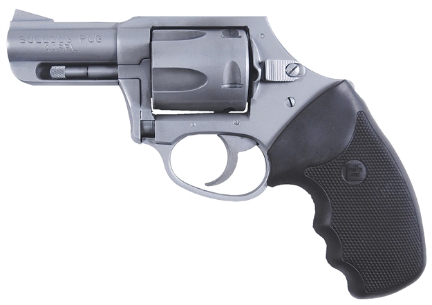 Picture of  Charter Arms 74421 Bulldog  Large 44 Special, 5 Shot 2.50" Matte Stainless Steel Barrel, Cylinder & Frame W/Black Finger Grooved Rubber Grip 678958744217