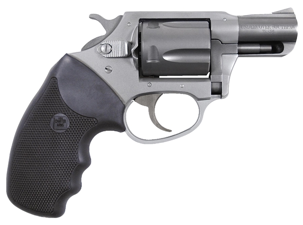 Picture of  Charter Arms 93820 Undercover Lite Southpaw Compact 38 Special, 5 Shot 2" Stainless Steel Barrel & Cylinder, Anodized Aluminum Frame W/Black Finger Grooved Rubber Grip, Exposed Hammer, Left Hand 678958938203