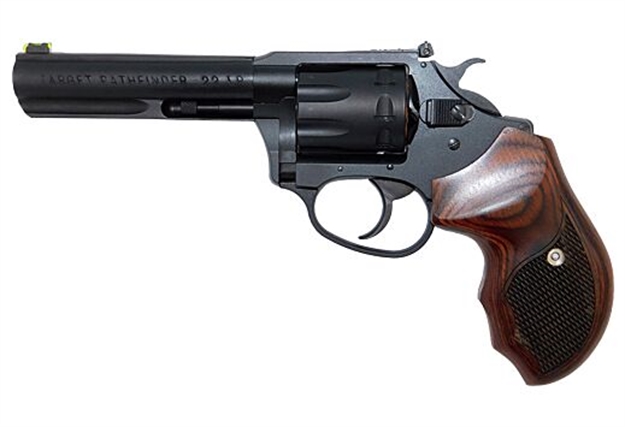 Picture of  Charter Arms 12243 Pathfinder Target Lite 22 LR 8Rd 4.20" Black Frame W/Rosewood Grip