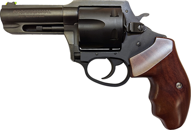 Picture of  Charter Arms 63526 Professional  357 Mag 6 Shot 3" Black Nitride Steel Barrel & Cylinder, Black Nitride Stainless Steel Frame, Black Finger Grooved Rubber Grip, Exposed Hammer 678958635263