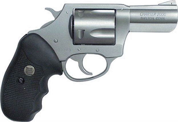 Picture of  Charter Arms 74421 Bulldog  Large 44 Special, 5 Shot 2.50" Matte Stainless Steel Barrel, Cylinder & Frame W/Black Finger Grooved Rubber Grip