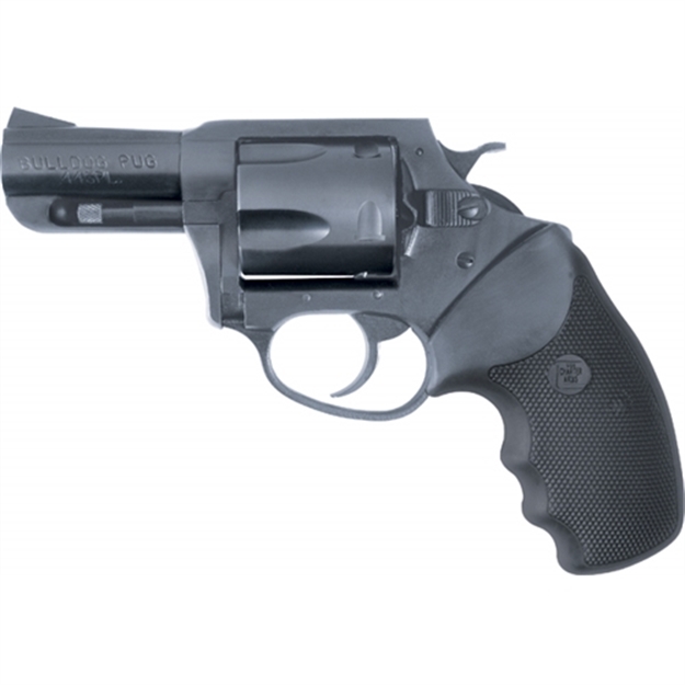 Picture of  Charter Arms 14420 Bulldog  Large Frame 44 S&W Spl 5 Shot 2.50" Black Stainless Steel Barrel, Cylinder & Frame, Black Finger Grooved Rubber Grip, Exposed Hammer 678958144208