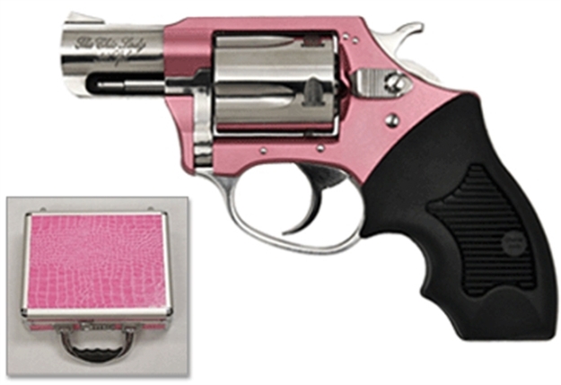 Picture of  Charter Arms 53839 Undercover Lite Chic Lady Small 38 Special 5 Shot 2" High Polished Stainless Steel Barrel & Cylinder, Pink Aluminum Frame, Pearl Grip, Exposed Hammer 678958538397