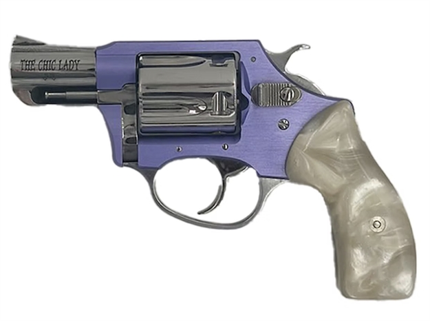 Picture of  Charter Arms 53849 Undercover Lite Chic Lady Small 38 Special 5Rd 2" Stainless High Polished & Cylinder, Lavender Aluminum Frame, Pearl Grip, Exposed Hammer 678958538496