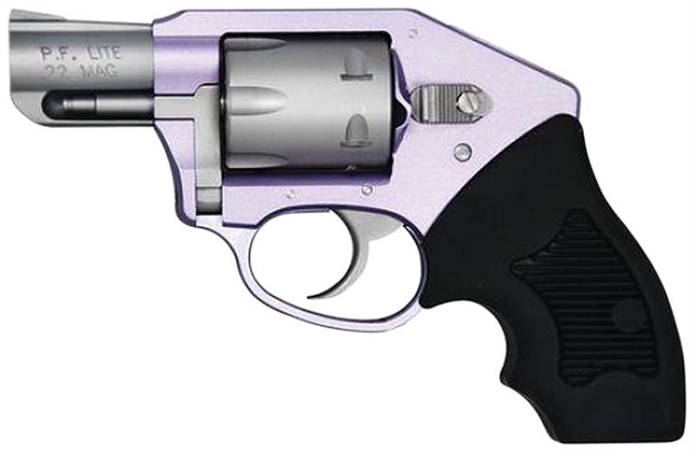 Picture of  Charter Arms 52240 Pathfinder Lite Lavender Lady Small 22 Lr, 8 Shot, 2" Matte Stainless Steel Barrel & Cylinder, Lavender Aluminum Frame W/Black Finger Grooved Rubber Grip, Exposed Hammer