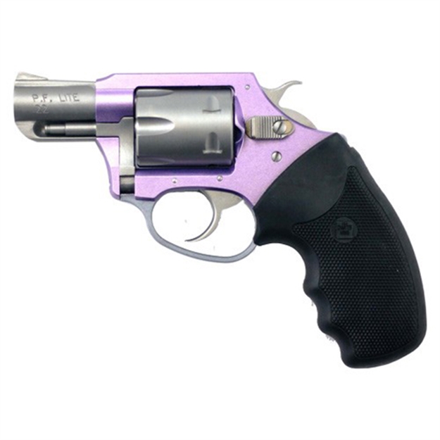 Picture of  Charter Arms 52240 Pathfinder Lite Lavender Lady Small 22 Lr, 8 Shot, 2" Matte Stainless Steel Barrel & Cylinder, Lavender Aluminum Frame W/Black Finger Grooved Rubber Grip, Exposed Hammer 678958522402