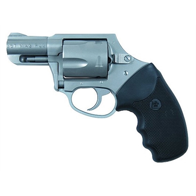 Picture of  Charter Arms 73521 Mag Pug  357 Mag, 5 Shot 2.20" Matte Stainless Steel Barrel, Cylinder & Frame W/Black Finger Grooved Rubber Grip 678958735215