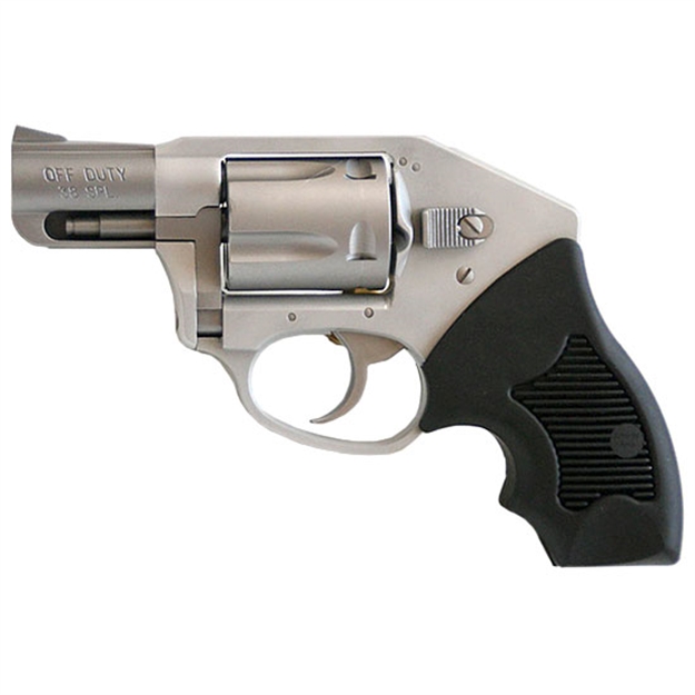 Picture of  Charter Arms 53811 Off Duty  Small 38 Special, 5 Shot 2" Stainless Steel Barrel & Cylinder, Anodized Aluminum Frame W/Black Finger Grooved Rubber Grip 678958538113