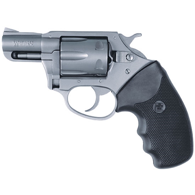 Picture of  Charter Arms 72224 Pathfinder  Small 22 Lr, 8 Shot 2" Stainless Steel Barrel  & Cylinder, Anodized Aluminum Frame W/Black Finger Grooved Rubber Grip, Exposed Hammer