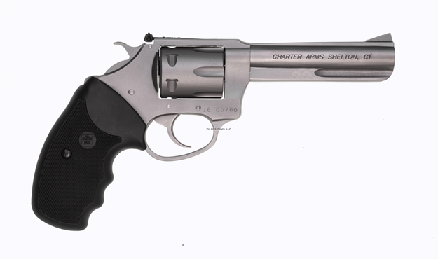 Picture of Charter Arms Pathfinder Revolver, 22 Lr,  8 Shot, Stainless Steel, Full Grips, Adjustable Sight, 4.2" Barrel