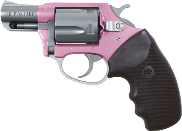 Picture of  Charter Arms 53830 Undercover Lite Pink Lady Small 38 Special, 5 Shot 2" Stainless Steel Barrel & Cylinder, Aluminum Frame W/Black Finger Grooved Rubber Grip, Exposed Hammer 678958538304