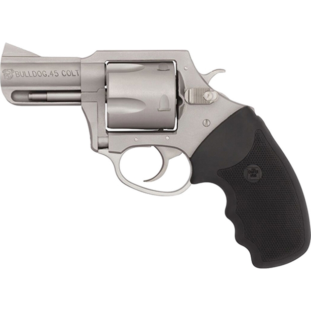 Picture of  Charter Arms 74530 Bulldog  Extra Large 45 Colt (Lc), 5 Shot 2.50" Matte Stainless Steel Barrel, Cylinder & Frame W/Black Finger Grooved Rubber Grip 678958745306