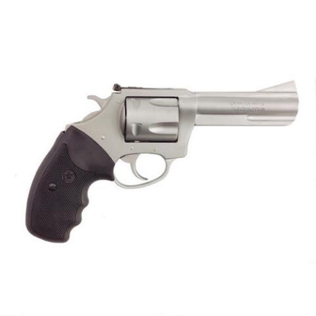 Picture of  Charter Arms 73542 Mag Pug Target Large 357 Mag, 5 Shot 4.20" Matte Stainless Steel Barrel, Cylinder & Frame W/Black Finger Grooved Rubber Grip 678958735420