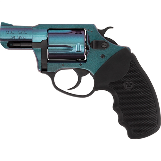 Picture of  Charter Arms 25387 Undercover Chameleon 38 Special 5Rd 2" Barrel, Overall Hi-Polished Iridescent Cerakote Finish, Standard Hammer, Finger Grooved Black Rubber Grip
